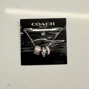 COACH Pink & Silver Necklace